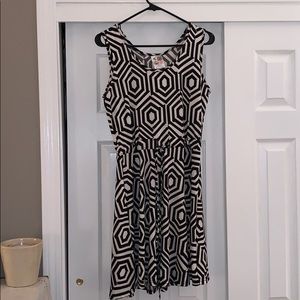 Black and white dress